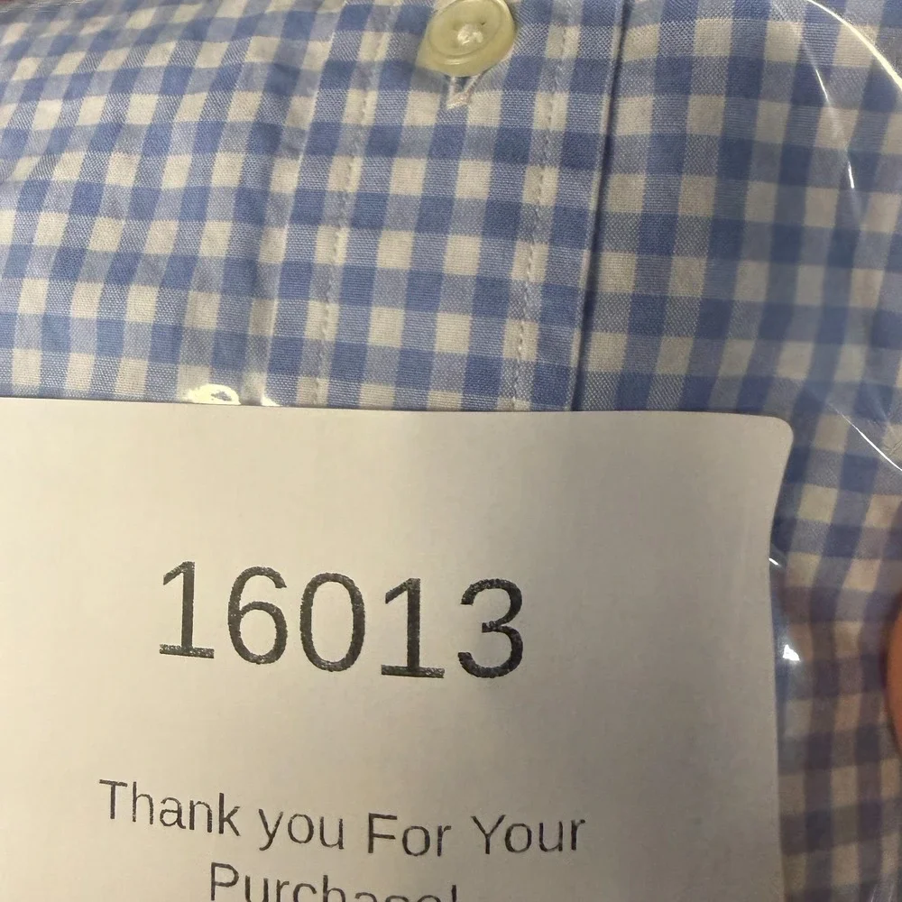 Polo Ralph Lauren Shirt Mens XL Blue White Gingham Check Poplin Preppy Heritage